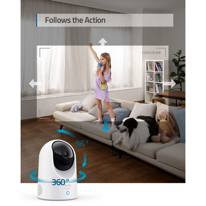eufy Indoor Cam E220 - 2K Security Camera with Wi-Fi
