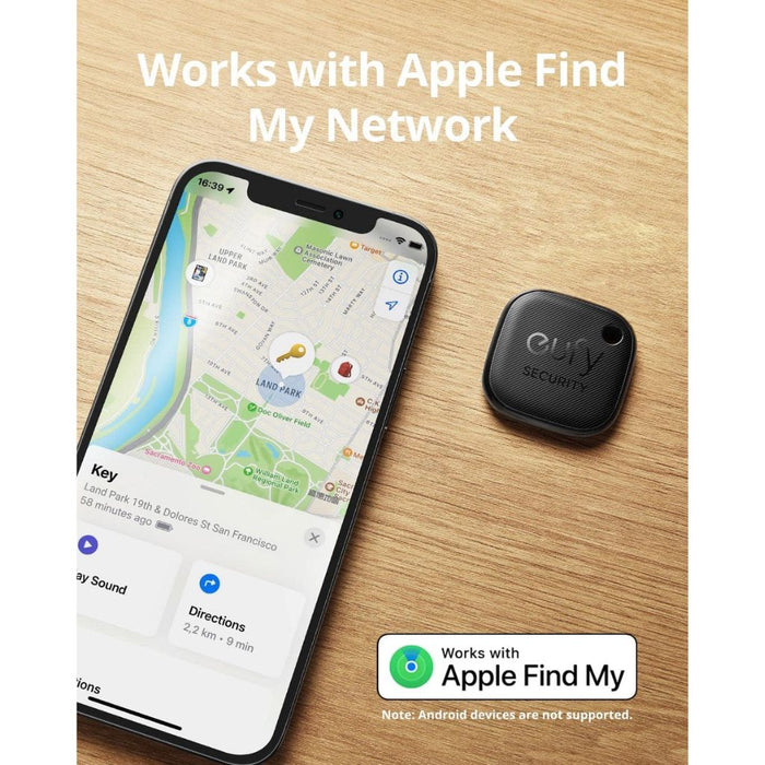 eufy T87B4 - Smart Item Tracker- Black