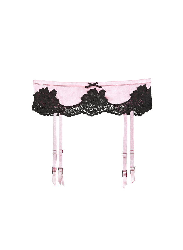 Eve Garter Belt-baby rose-flat