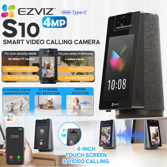 Ezviz S10 2K+ Smart HD Video Calling Camera