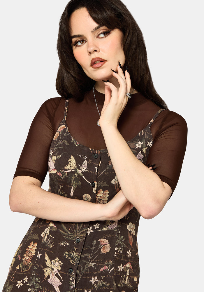 Faela Fairy Button Down Cami Midaxi Dress