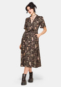 Faela Fairy Tie Waist Wrap Midi Dress US 2