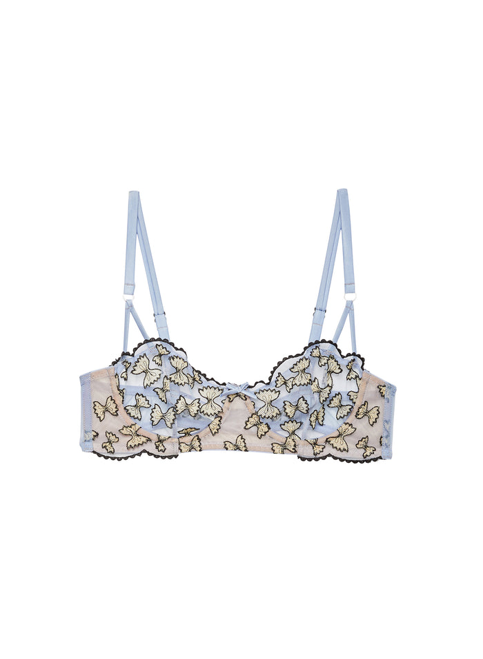 Farfalle Embroidery Balconette-ice queen-flat