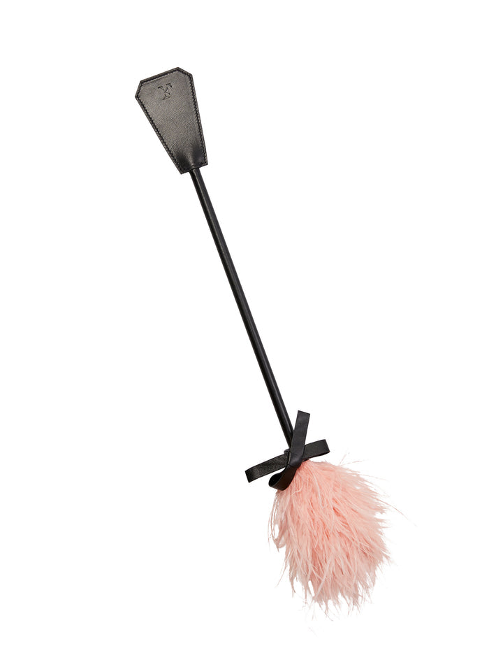 Feather Tickler & Riding Crop-black-flat