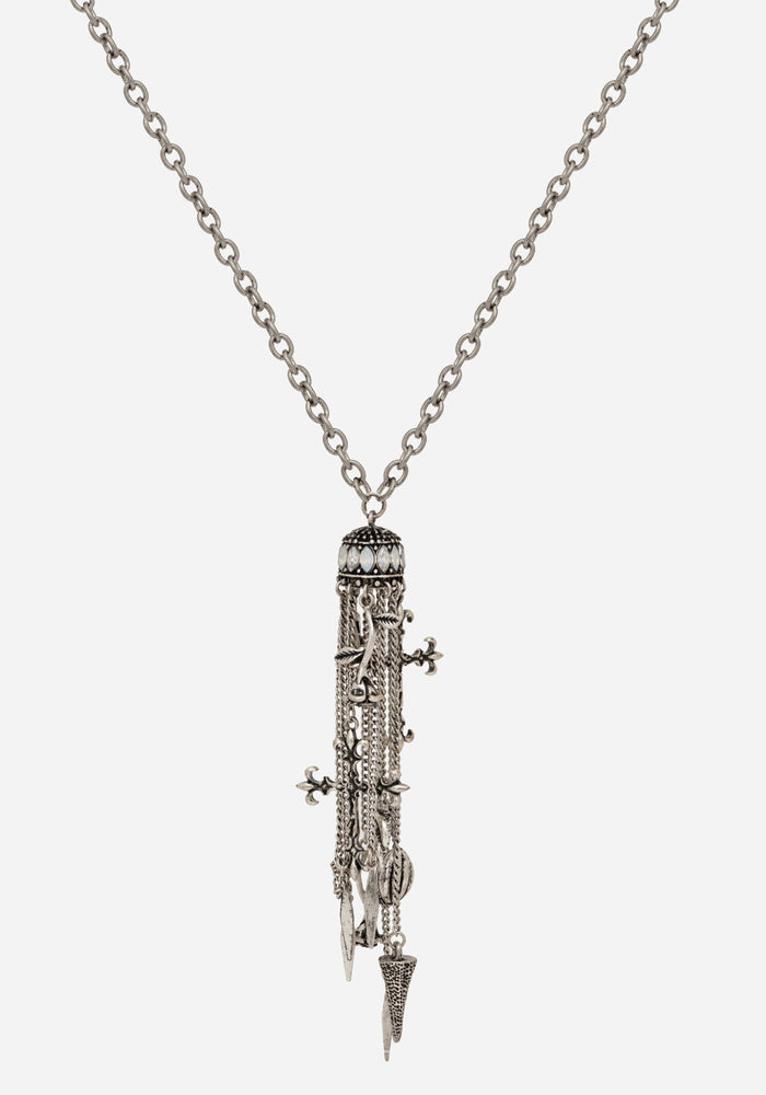 Flaren Charm Drop Necklace