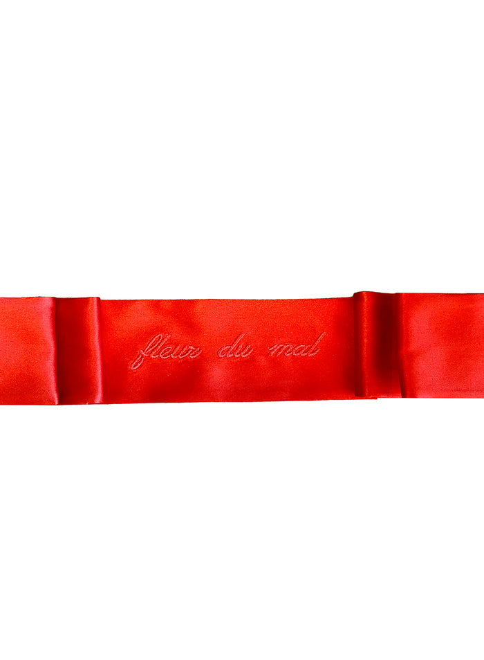 Fleur du Mal Silk Blindfold-rouge-flat