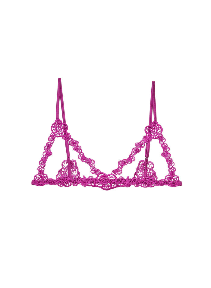 Fleur Guipure Ouvert Bralette-vixen-flat