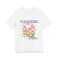 Flowers Bloom Bunny Tee — Cute Floral Rabbit Graphic T-Shirt
