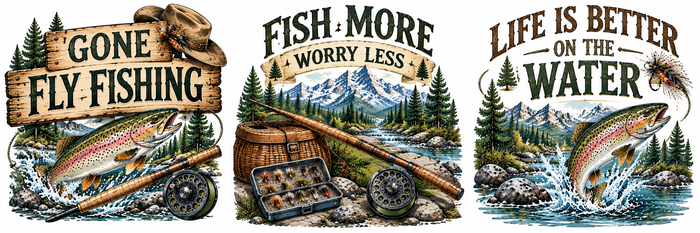 Fly FIshing Scrapbookng Kit