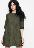 Francesca Dragon Printed Button Up Smock Mini Dress