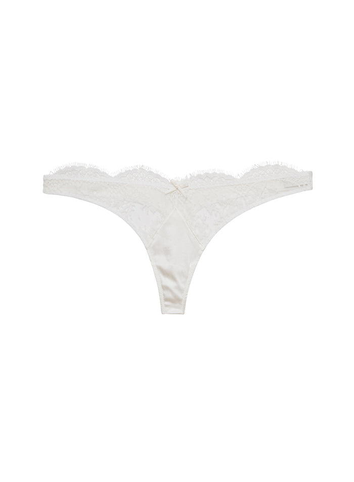 Frankie Lace Thong-ivory-flat