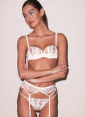 Frankie Lace Boned Balconette-ivory