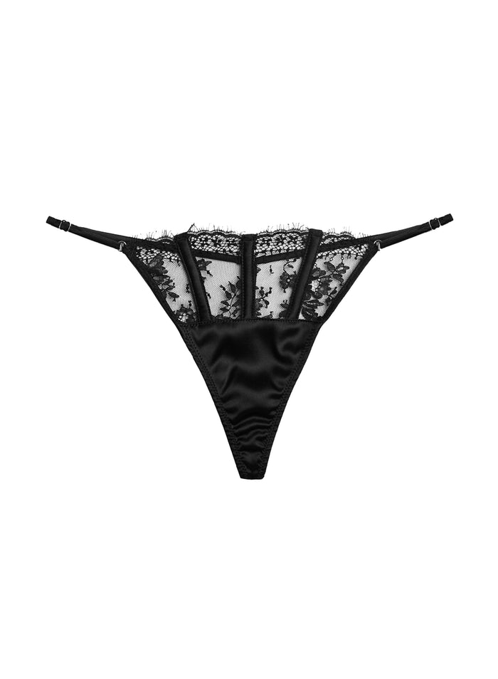 Frankie Lace V-String-black-flat