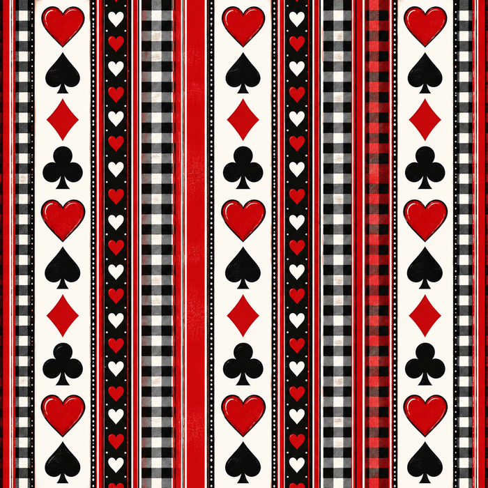 Game of Hearts Card Game Scrapbooking Kit