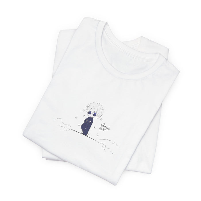 Ghostly Garden Tee — Cute Minimal Skull & Flower Graphic T-Shirt