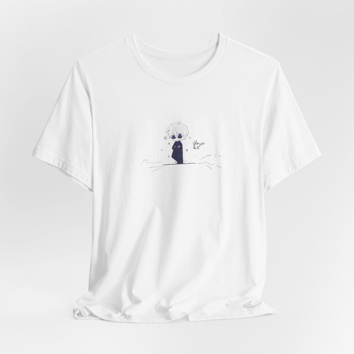 Ghostly Garden Tee — Cute Minimal Skull & Flower Graphic T-Shirt