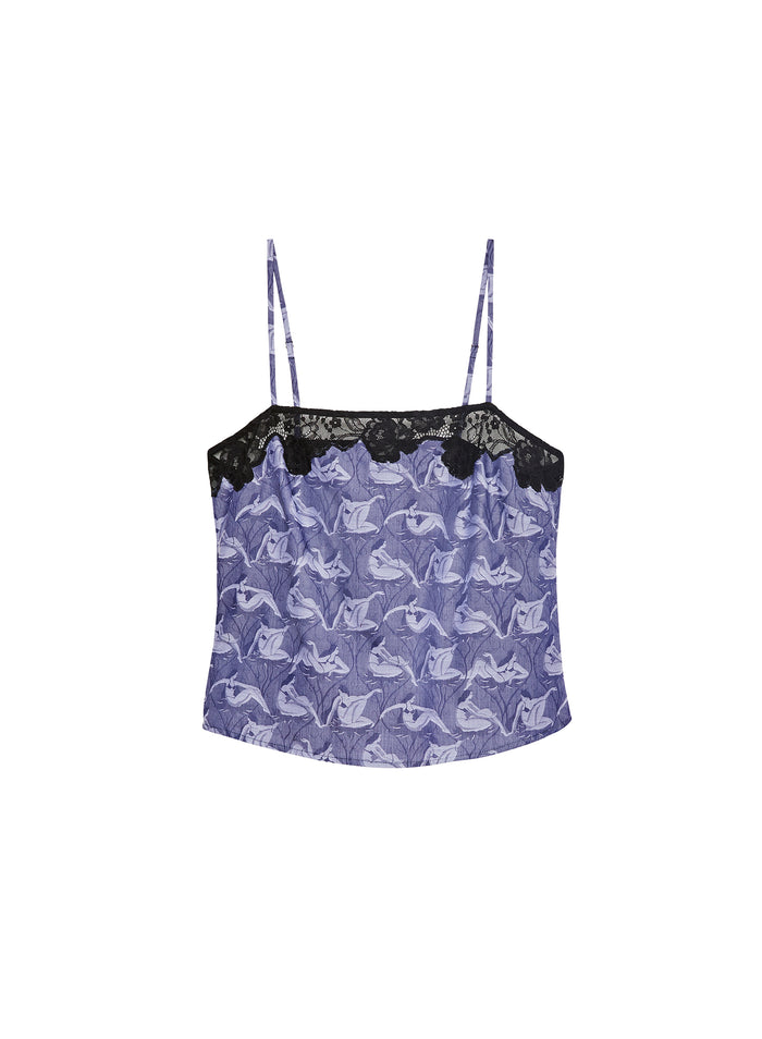 Gio Jacquard Cami-fleur muse-flat