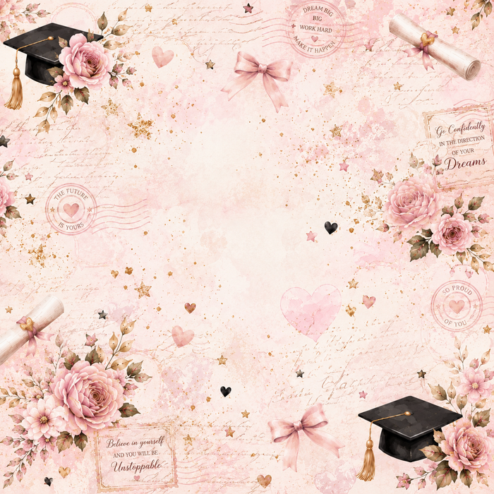 Girl Graduation Scrapbook Kit