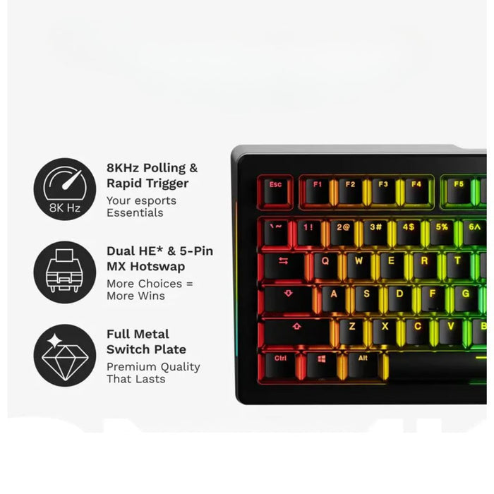 Glorious GMMK 3 HE 65% Gaming Keyboard - Black
