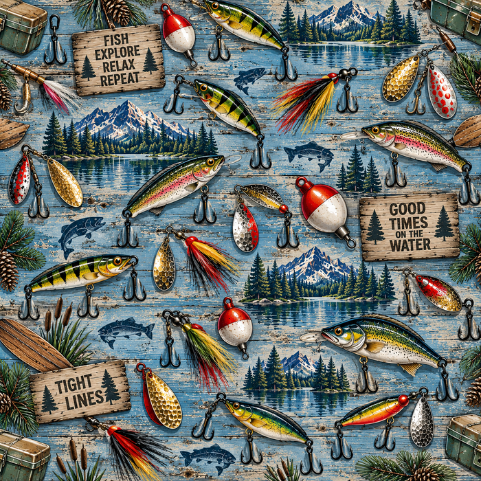 Gone Fishing Scrapbooking Kit