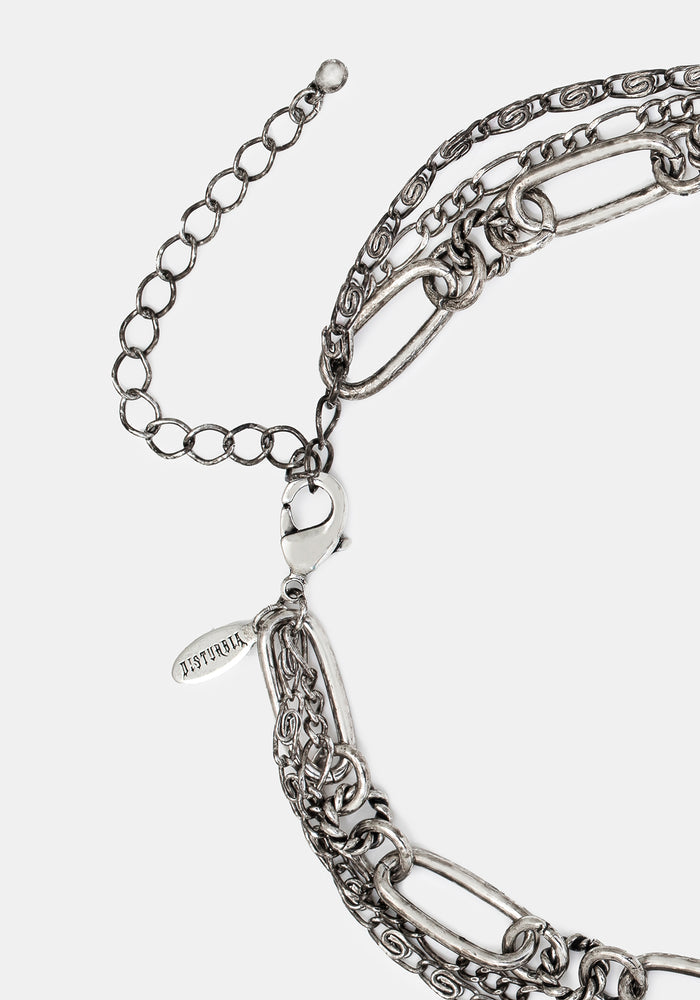Gorthe Mixed Plate Charm Necklace