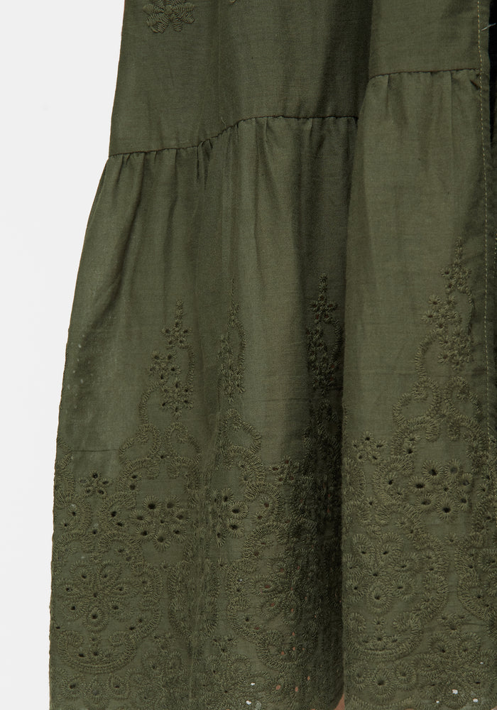 Gossamer Tiered Overdress - Green