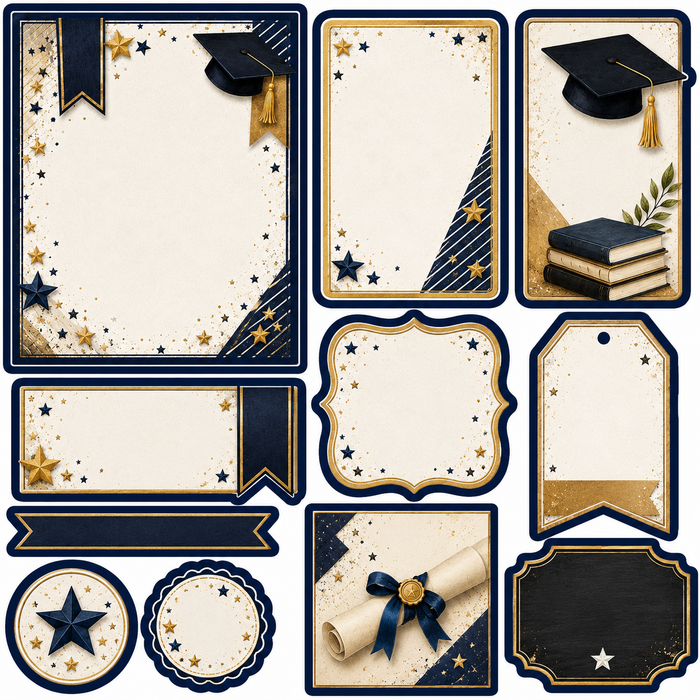Graduation- Blue & Gold