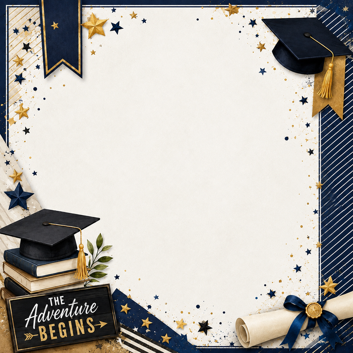 Graduation- Blue & Gold