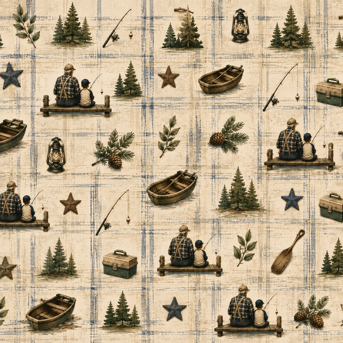 Grandpa and Me Fishing- Boy Scrapbook Kit