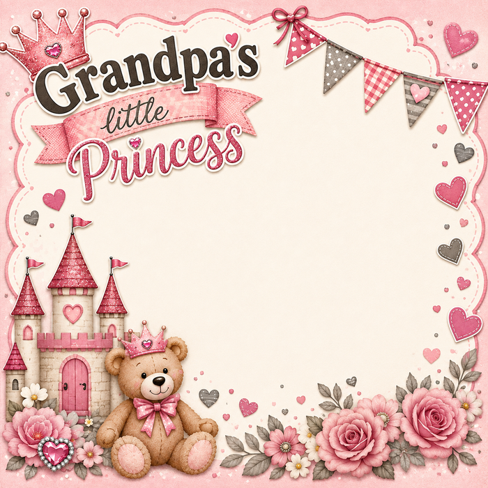 Grandpa's Little Princess Scrapbook Kit
