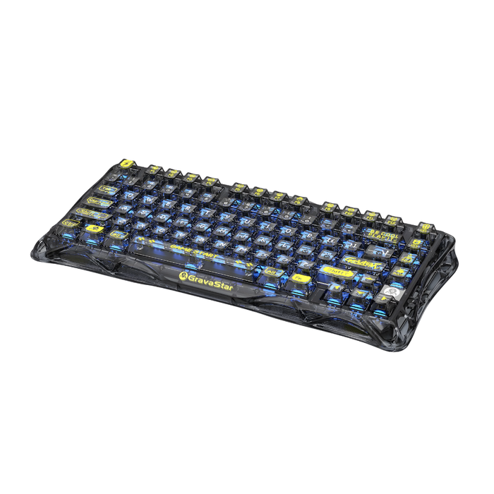 Gravastar Mercury K1 Lite Mechanical Gaming Keyboard AR - Transparent Black