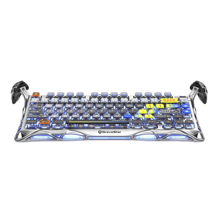Gravastar Mercury K1 Pro Gaming Keyboard - Interstellar Silver