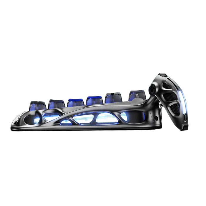 Gravastar Mercury K1 Pro Gaming Keyboard - Interstellar Silver