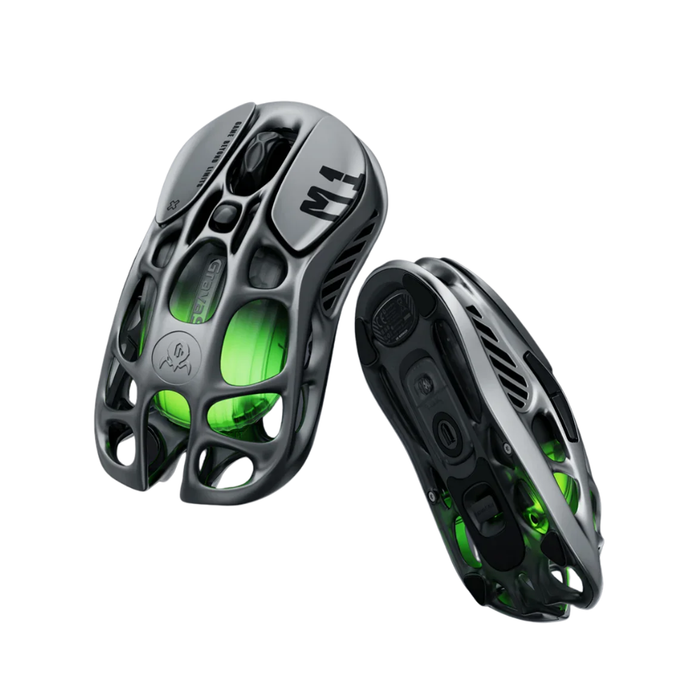 GravaStar Mercury M1 Pro Gaming Mouse - Gunmetal Gray