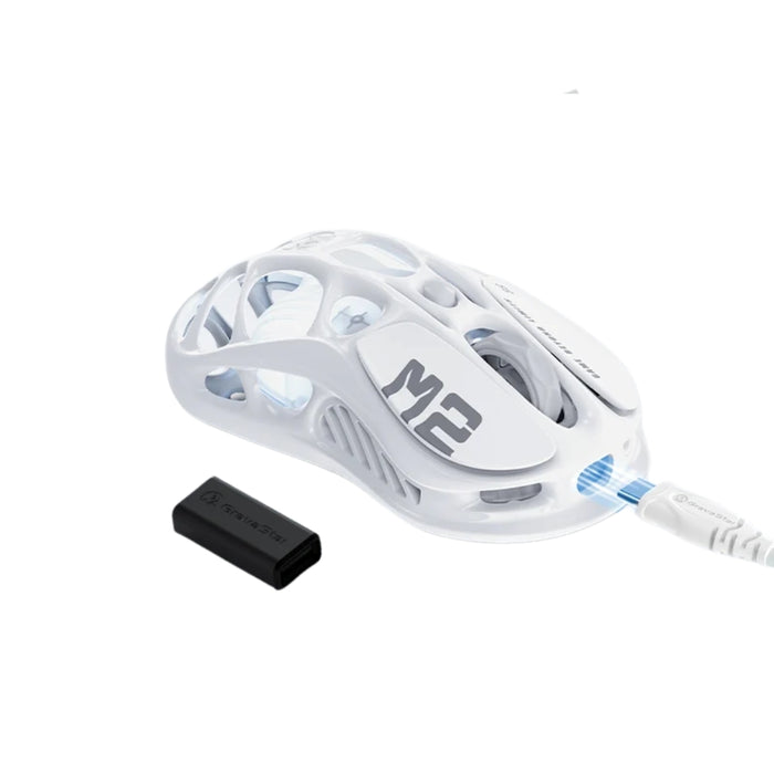 GravaStar Mercury M2 Wireless Gaming Mouse - Opaline White