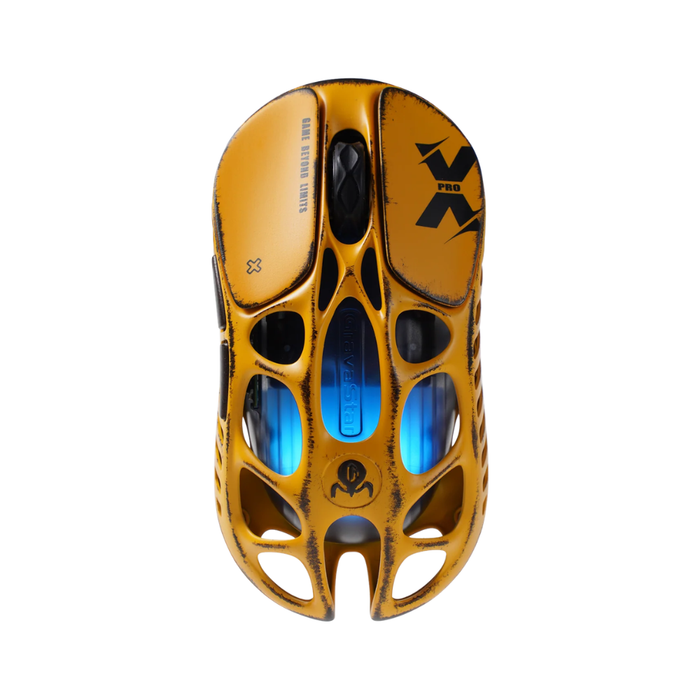 GravaStar Mercury X Gaming Mouse - Battle Worn-Yellow