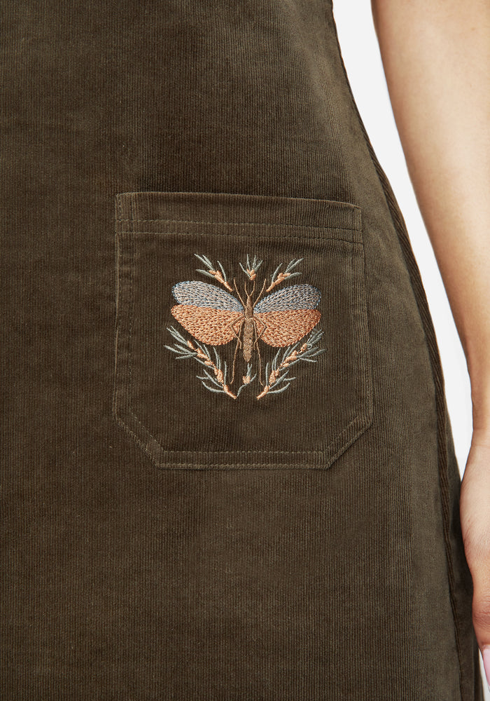 Griffinfly Embroidered Cord Mini Dress