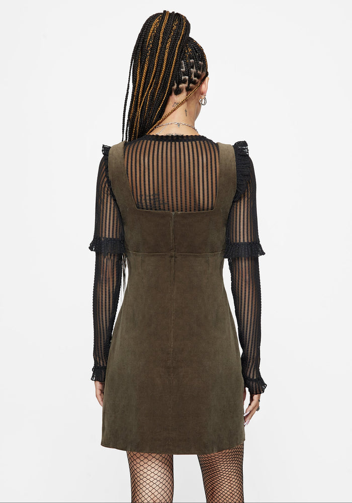 Griffinfly Embroidered Cord Mini Dress