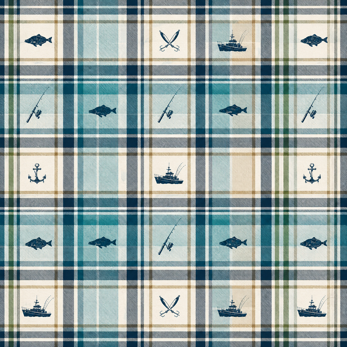 Halibut Fishing Scrapbook Kit