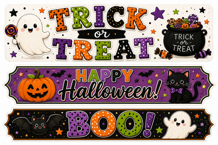 Halloween Cute Witch Scrapbooking Kit