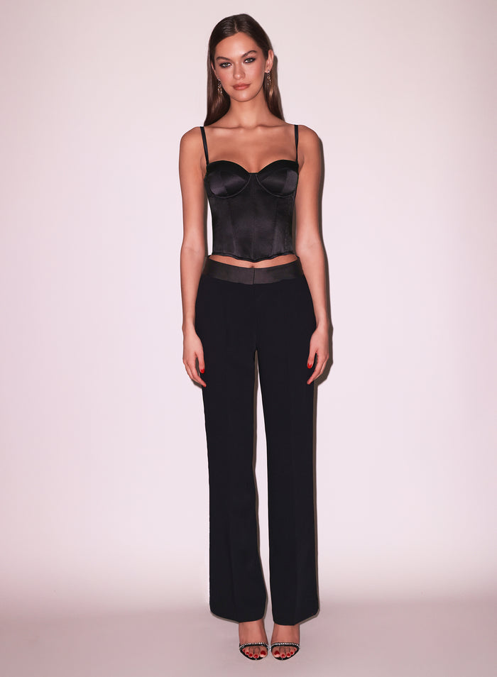 Hamptons Bustier-black-flat