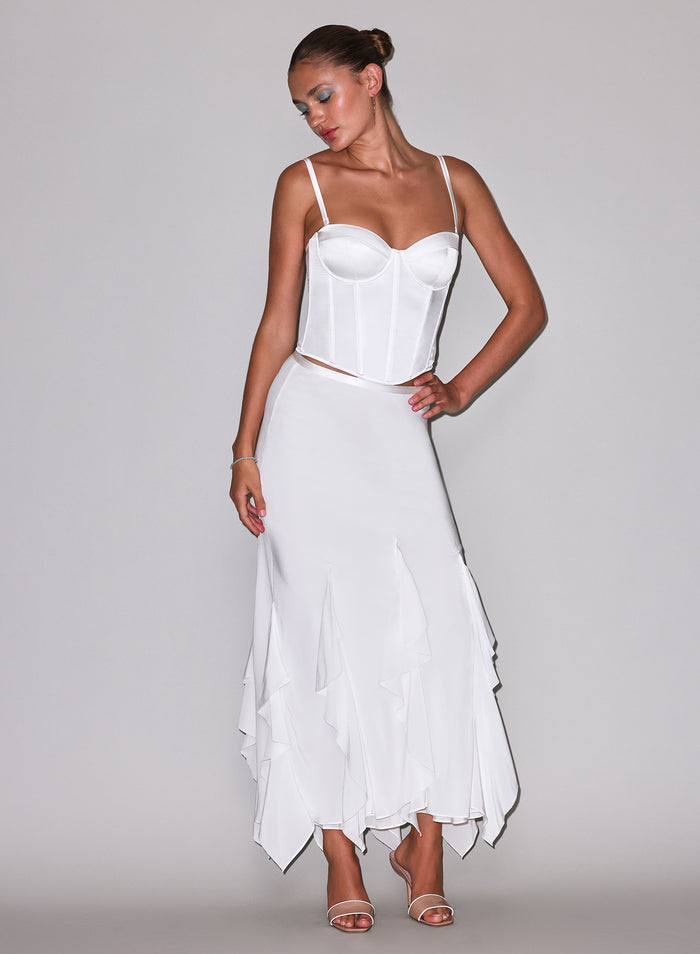 Hamptons Bustier-ivory-flat