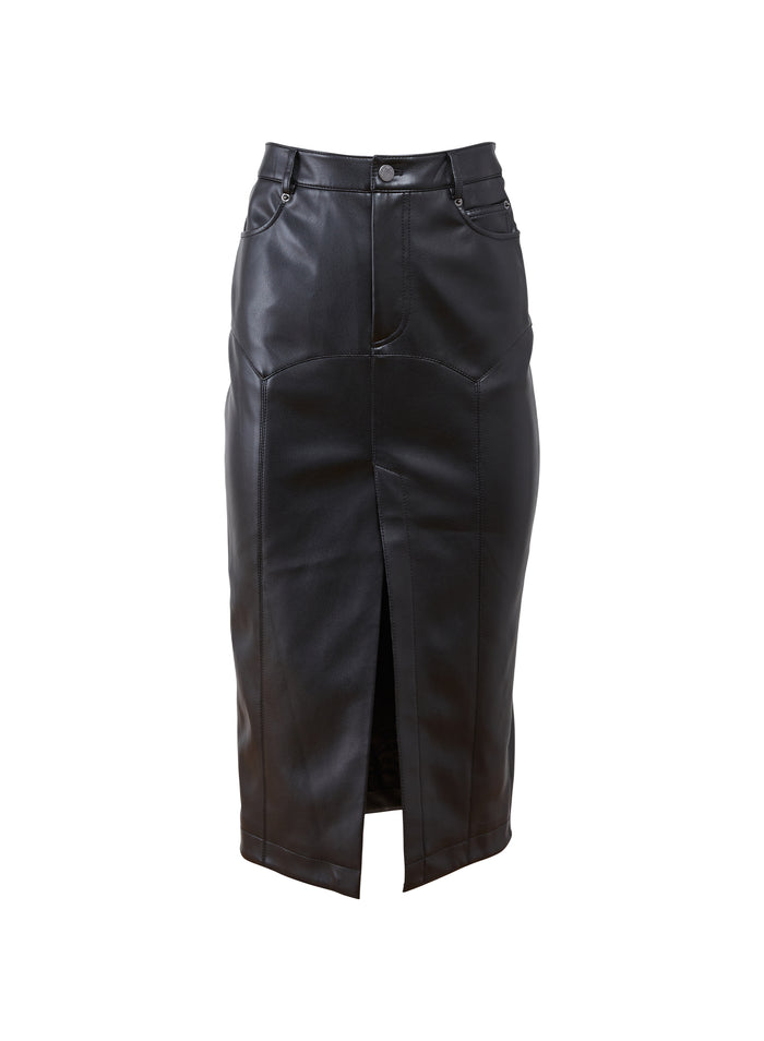 Harley Skirt-black-flat