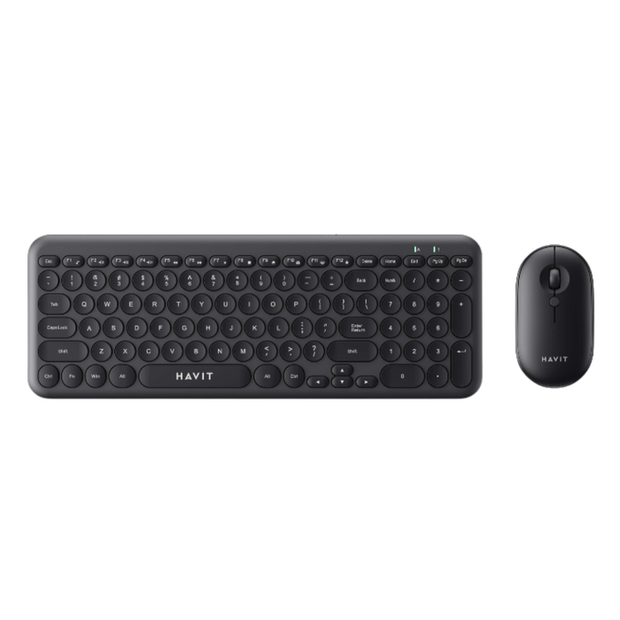 Havit KB254GCM Wireless Keyboard & Mouse Combo - Black (English Layout)