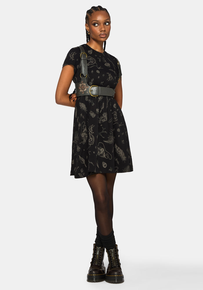 Helena Highland Foraging Mini Skater Dress