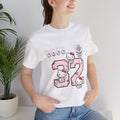 Hello Kitty Number 32 Graphic Tee - Pink Kawaii Retro Sports Shirt