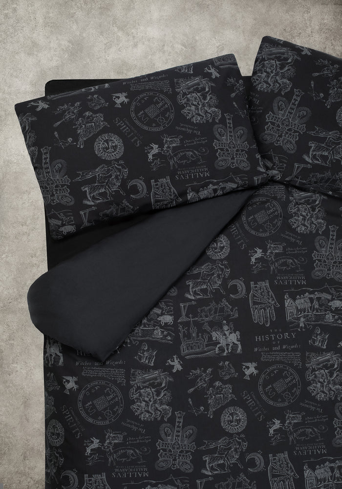 Heresy Woodcut Print Cotton Bedding Set - US King