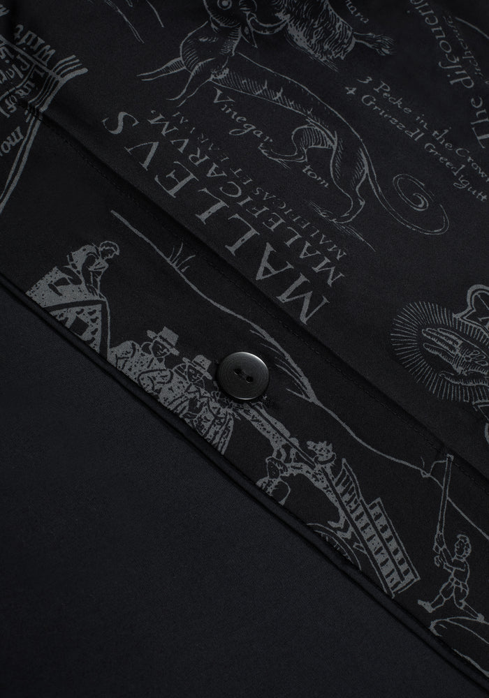 Heresy Woodcut Print Cotton Bedding Set - US King