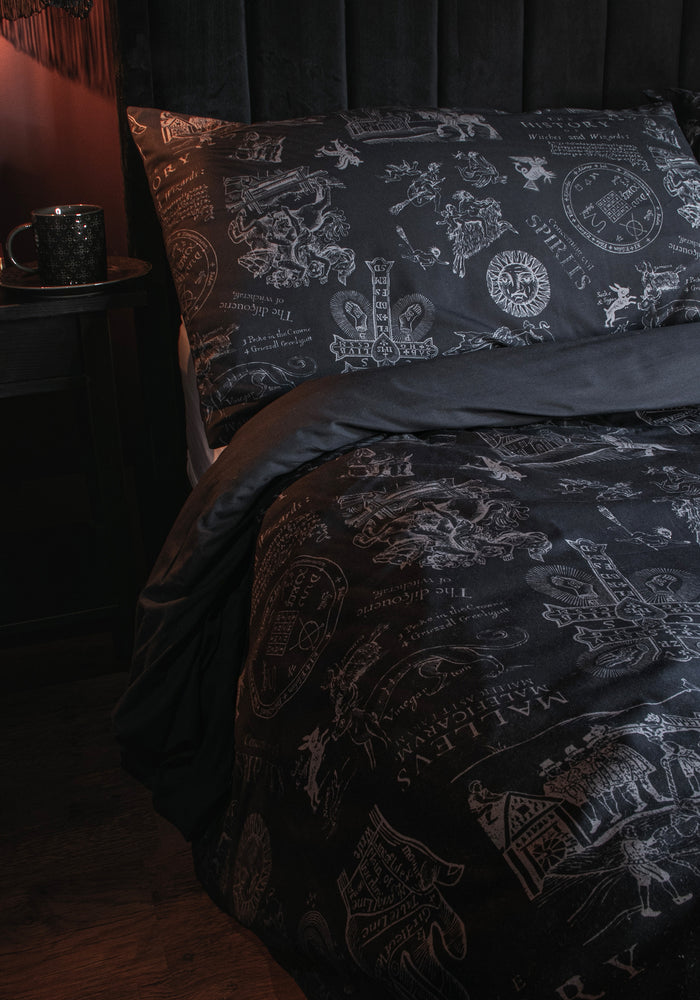 Heresy Woodcut Print Cotton Bedding Set - US King