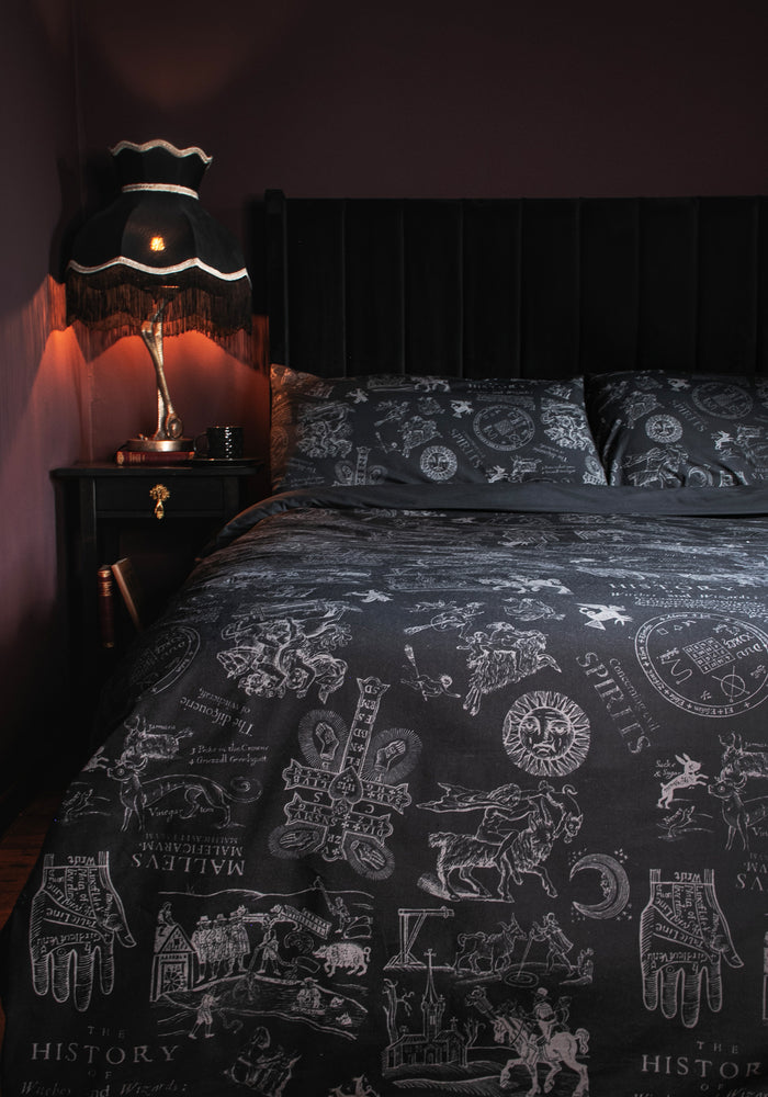 Heresy Woodcut Print Cotton Bedding Set - US Queen